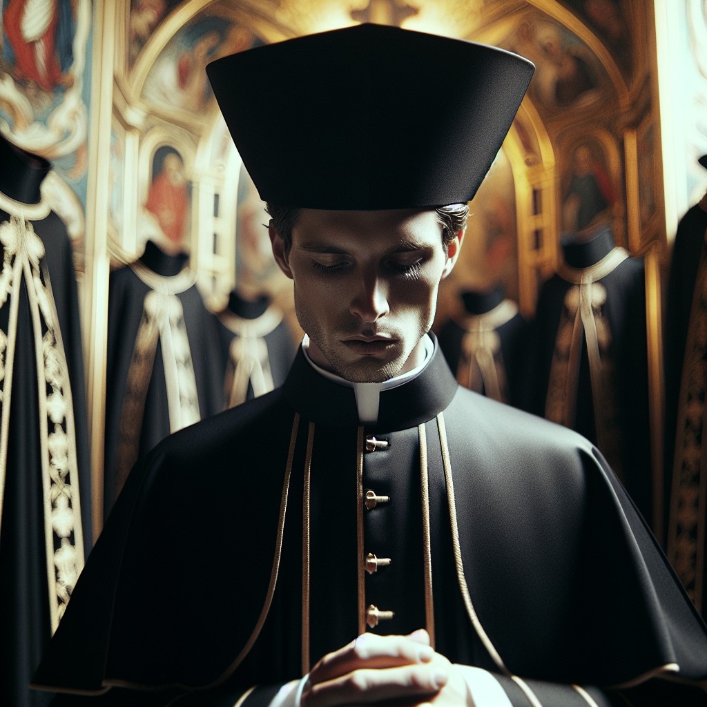 What does the black cassock mean